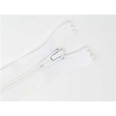 White 18 cm Zipper