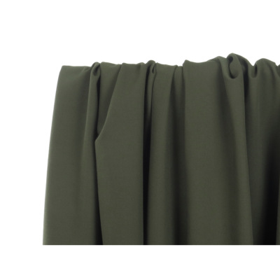Military Green Poly / Viscose Twill Fabric