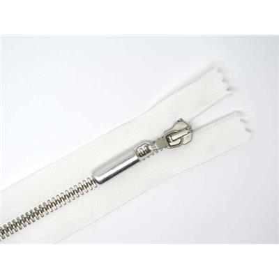 White Aluminium 22 cm Zipper