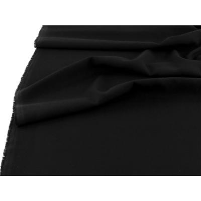 Black Heavy Satin Crepe Fabric