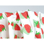 Tissu Sergé Stretch La Dolce Vita Strawberry