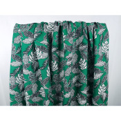 Tissu Toile 100 % Lin Tropical Leaves