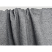 Tissu Flanelle Laine & Cachemire Gris Clair Chiné