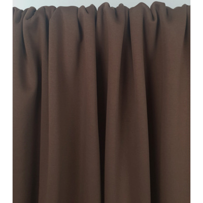 Tissu Maille Molleton Gratté ZAC Mélange Coton Chocolat