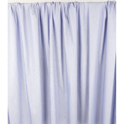 Tissu Popeline Coton Stretch Fines Rayures Bleu