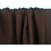 Tissu Sergé Léger Viscose / Lyocell Chocolat