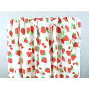 Tissu Sergé Stretch La Dolce Vita Strawberry