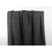 Tissu Satin de Coton La Dolce Vita Mini Dots Noir