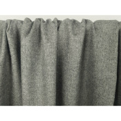 Tissu Flanelle Mélange Laine / Polyester / Viscose Gris Chiné