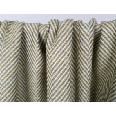 Tissu Lainage 100 % Laine Chevron Beige Chiné